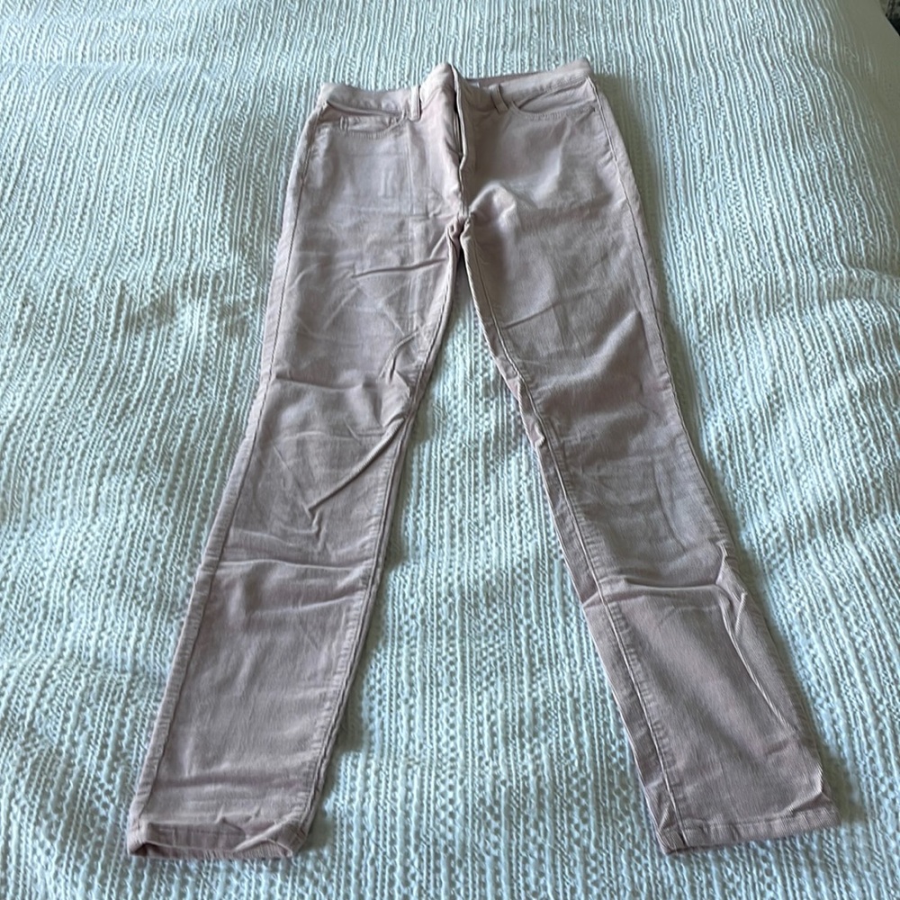 Light pink cordaroy LOFT jeans.